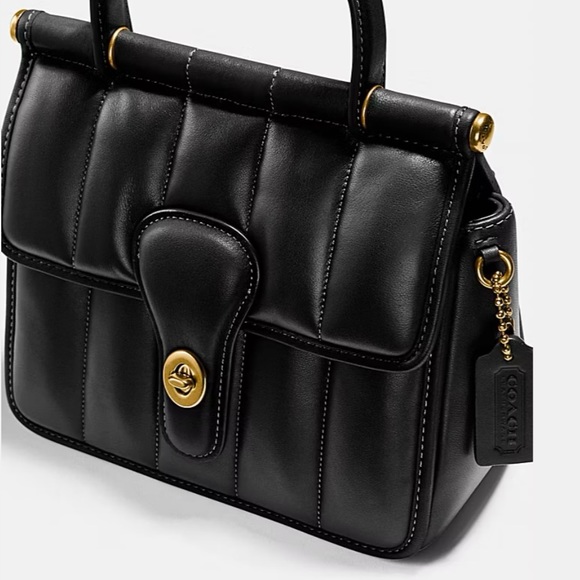 COACH Willis Top Handle 18 With Quilting - Picture 9 of 9